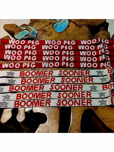 Handmade Designer Customized Beaded Mobile Phone Strap Seed Bead Guitar Strap Game Day Strap Clear Bag Sstrap