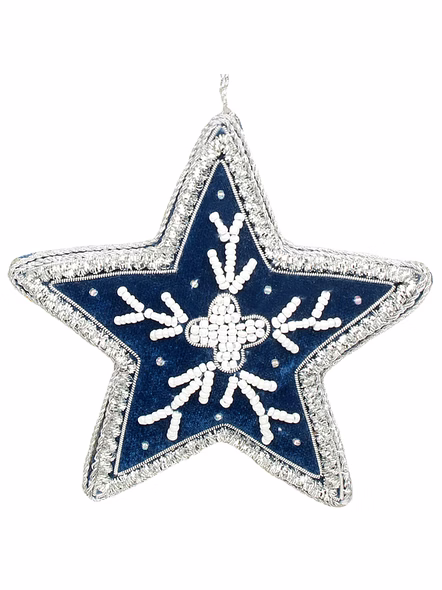 Handmade Embroidered Beaded Velvet Satin Fabric Decorations Ornaments Stars Hearts Balls Eco Friendly Products Wholesale-Bag1106