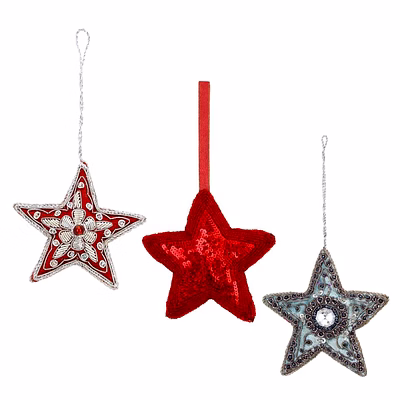 star shape fabric tree decorations gift items hanging ornament