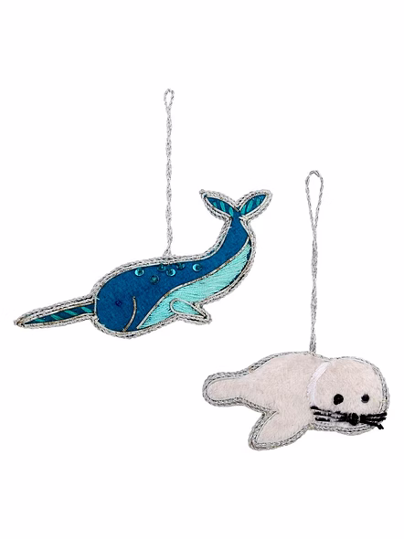 Handmade Beaded Fabric Decorations Fish Panda Shape Hanging Ornament Tree Decorations Items Gift Ideas Bags Wholesale-Bag1126