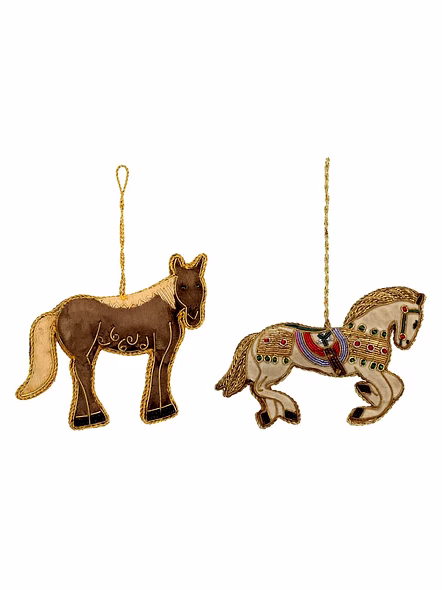 Handmade Embroidered Beaded Royal Velvet Satin Felt Cotton Velvet 4-10 CM Customized Color Fabric Tree Hanging Ornaments-Bag1132