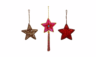 Handmade Fabric Tree Decorations Hanging Ornament