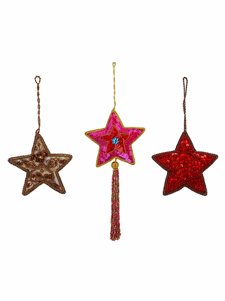 Handmade Fabric Tree Decorations Hanging Ornament