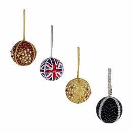 manufacturer of handmade royal velvet hand embroidery fabric tree decoration hanging ball ornament