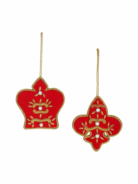 Figures Fabric Tree Ornaments Hanging Decorations Royal Velvet & Satin 4-10 CM