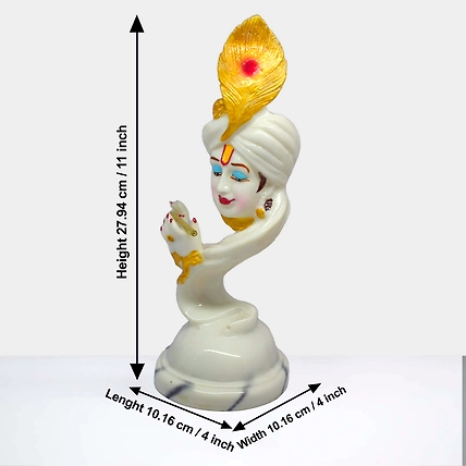 VIVARS HOME Lord Krishna with flute showpiece-3