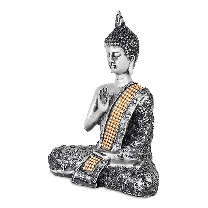 Buddha Polystone  Blessing Statue Antique Idol-2