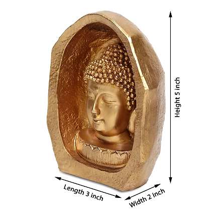 VIVARS Resin Lord Buddha Statue - Decorative Buddha Idol-1