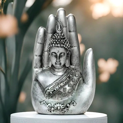 VIVARS HOME Resin Lord Buddha Statue - Decorative Buddha-12438526