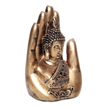 VIVARS HOME Resin Lord Buddha Statue - Decorative Buddha-2
