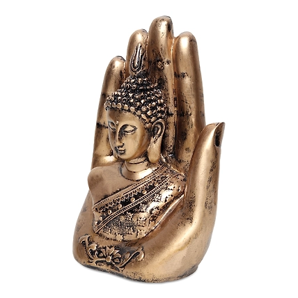 VIVARS HOME Resin Lord Buddha Statue - Decorative Buddha-3