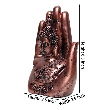 VIVARS HOME Resin Lord Buddha Statue - Decorative Buddha Idol-1
