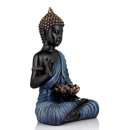 VIVARS HOME Sitting Buddha in Meditation Statue Showpiece for Home-2