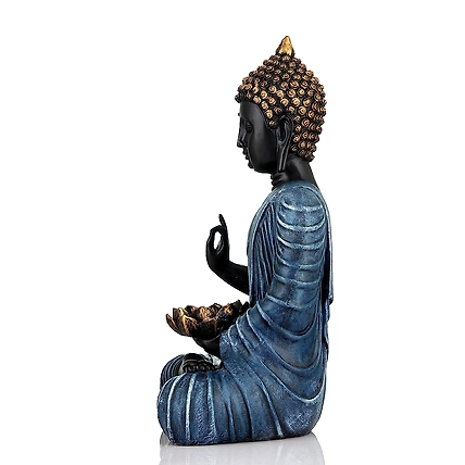 VIVARS HOME Sitting Buddha in Meditation Statue Showpiece for Home-3