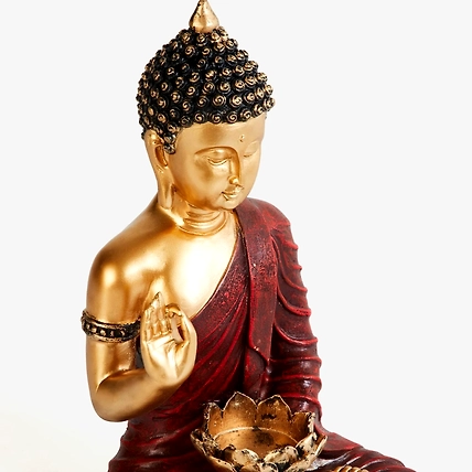 VIVARS HOME Sitting Buddha in Meditation Statue Showpiece for Home-2