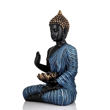 VIVARS HOME Sitting Buddha in Meditation Statue Showpiece for Home-2