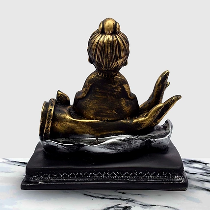 VIVARS HOME Polyresin Buddha Monk Showpiece-4