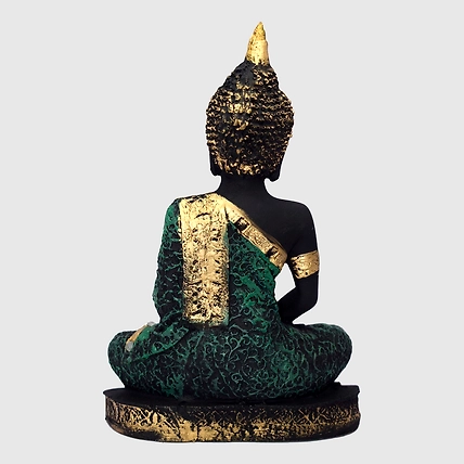 VIVARS HOME Polyresin Sitting Buddha Idol Statue Showpiece for Homedecor-4