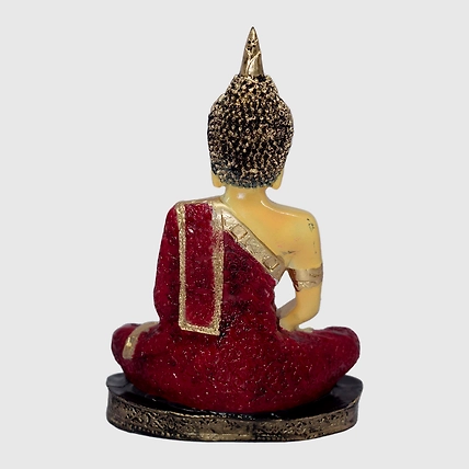 VIVARS HOME Polyresin Sitting Buddha Idol Statue Showpiece-4
