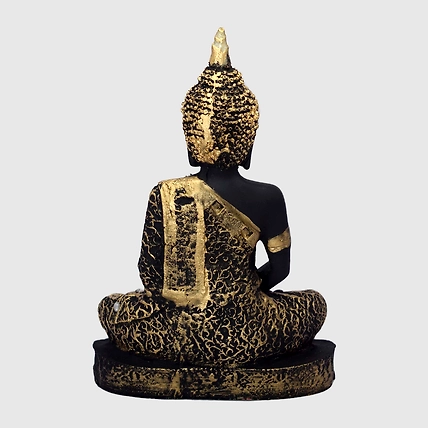 VIVARS HOME Polyresin Sitting Buddha Idol Statue Showpiece for Homedecor-4