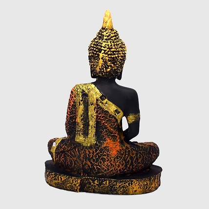VIVARS HOME Polyresin Sitting Buddha Idol Statue Showpiece for Homedecor-4