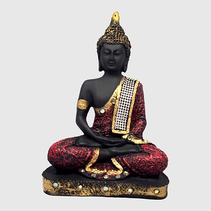 VIVARS HOME Polyresin Sitting Buddha Idol Statue Showpiece for Homedecor-3