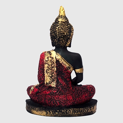 VIVARS HOME Polyresin Sitting Buddha Idol Statue Showpiece for Homedecor-4