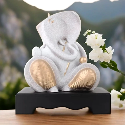 VIVARS HOME Lord Ganesha Ji for Pooja Room Home Décor-12438860