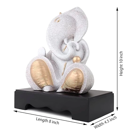 VIVARS HOME Lord Ganesha Ji for Pooja Room Home Décor-1