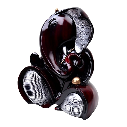 VIVARS HOME Lord Ganesha Ji with Mushak Idol for Pooja Room-3