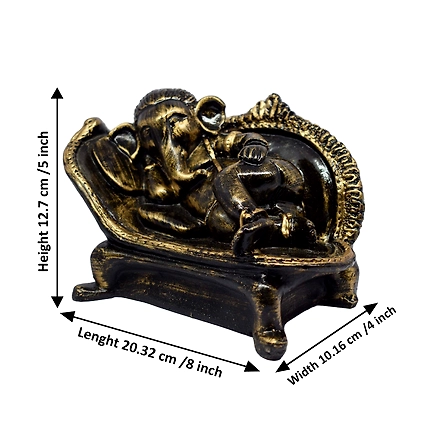 VIVARS HOME Lord Ganesha Ji Sitting On Sofa, Vinayaka Statue,-1