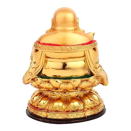VIVARS Cheerful Laughing Buddha Sitting on Wealth-4