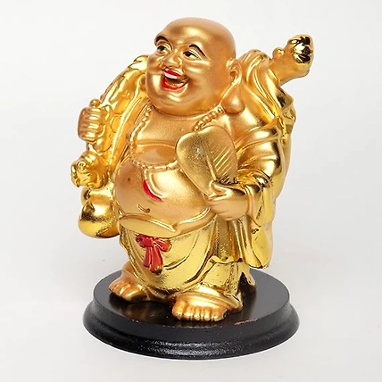 VIVARS HOME Cheerful Laughing Buddha Along with Money-2