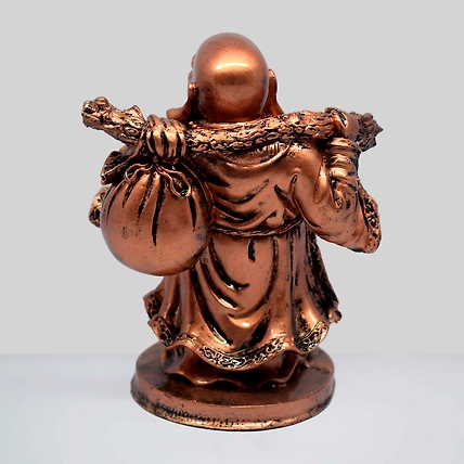 VIVARS HOME Resin Fengshui Figurine Laughing Buddha Sitting on Luck-4