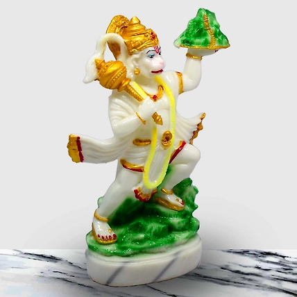 VIVARS HOME Marble Dust Hanuman Ji Statue-3