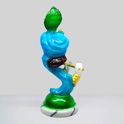 VIVARS HOME Marble Dust Lord Krishna with Flute Statue Showpiece-4