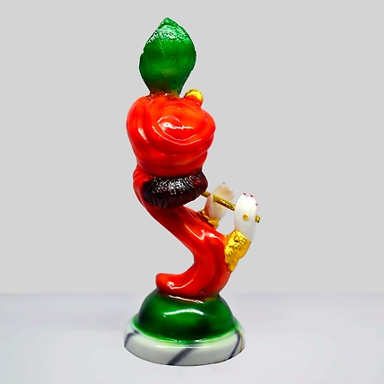 VIVARS HOME Marble Dust Lord Krishna with Flute Statue Showpiece-4