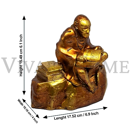 VIVARS HOME Ramayani Hanuman Idol Home Decor Item Decorative Showpiece-1
