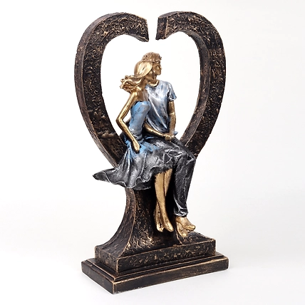 VIVARS HOME Valentine Romantic Love Couple Statue for Home-3