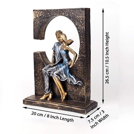 VIVARS HOMEValentine Romantic Love Couple Statue for Home-1