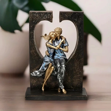 VIVARS HOME Valentine Romantic Love Couple Statue-12441496