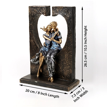 VIVARS HOME Valentine Romantic Love Couple Statue-1