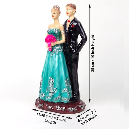 VIVARS HOME Romantic Love Couple Statue Showpiece for Valentine Day-1