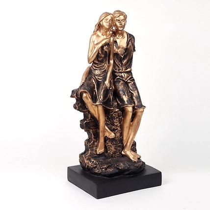 VIVARS HOME Romantic Love Couple Statue Showpiece for Valentine Day-2