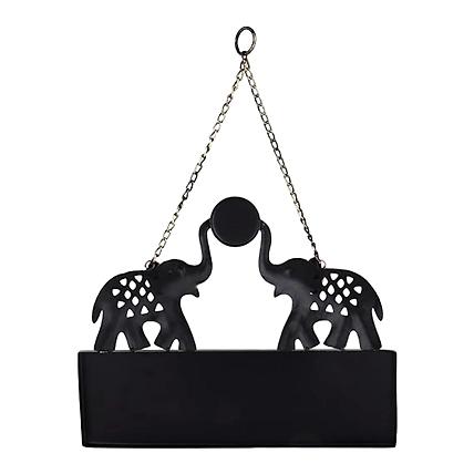 VIVARS HOME Elephant Pair of Iron for Wall Décor-4