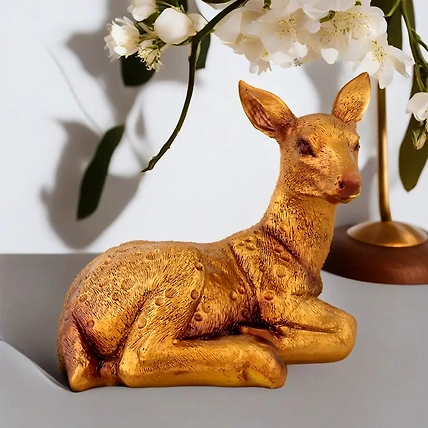 VIVARS HOME Polyresin Deer Statue-12441544