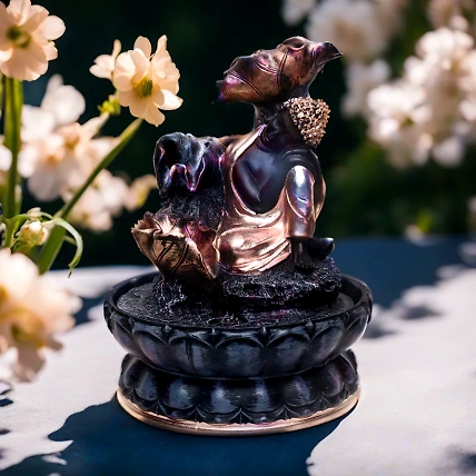 VIVARS HOME Buddha Tabletop Waterfall Fountain Meditation-12441566