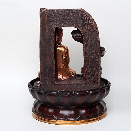 VIVARS HOME Lord Buddha Ji Tabletop Waterfall Fountain Meditation 4-4