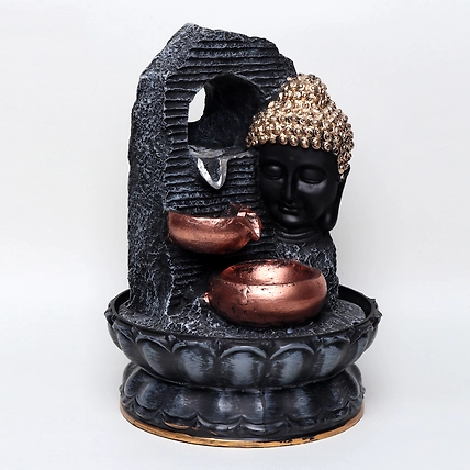 VIVARS HOME Lord Buddha Ji Tabletop Waterfall Fountain Indoor-3