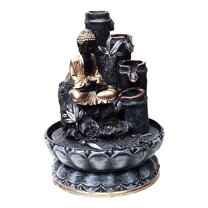 VIVARS  HOME Tabletop Indoor Outdoor Water Fountain with LED Lights-2